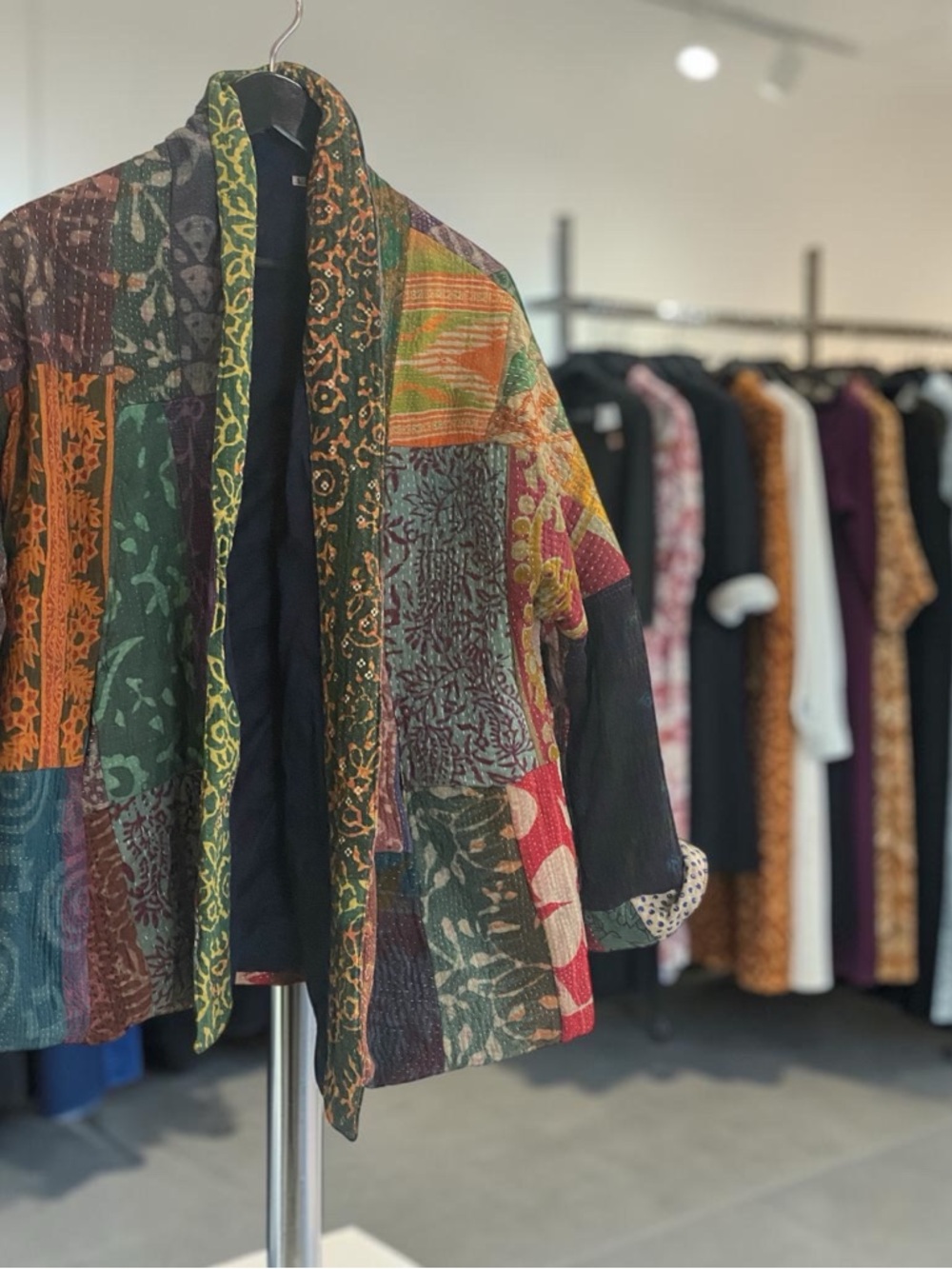 Patchwork Multicolor Kimono Jacket
